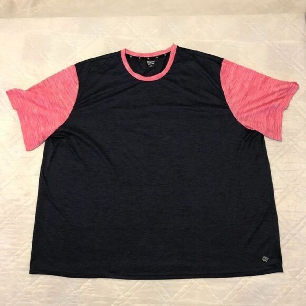 Zelos dri fit blue‎ and pink shirt 4X